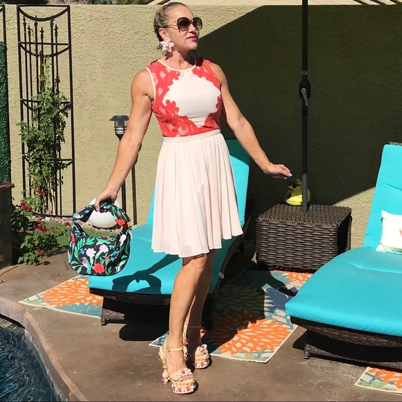 Ted Baker pink/coral Dress - Picture 2 of 8